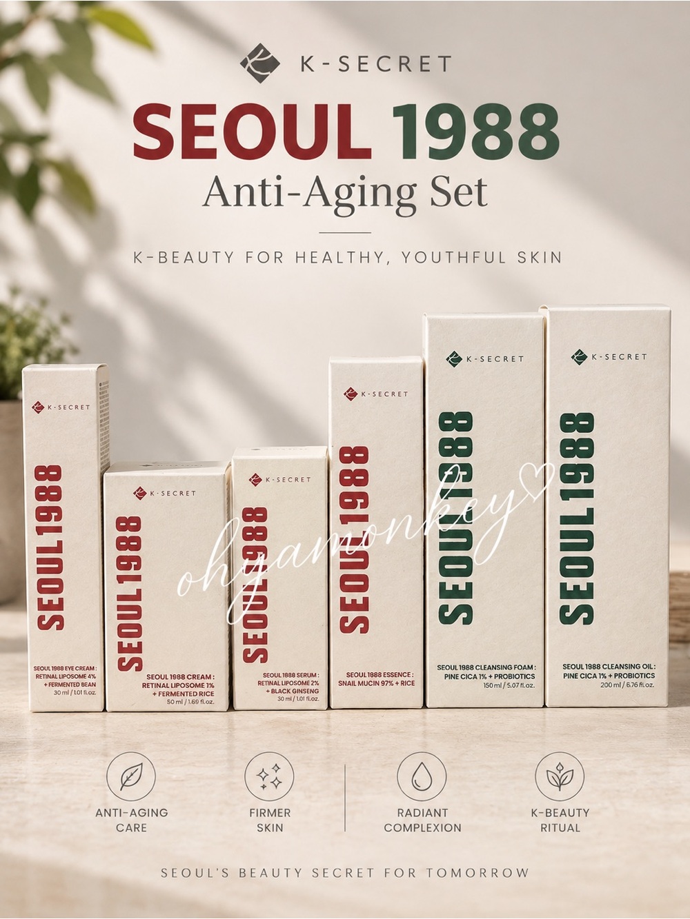 K-SECRET SEOUL 1988 Anti-Aging Set 6 pcs $125